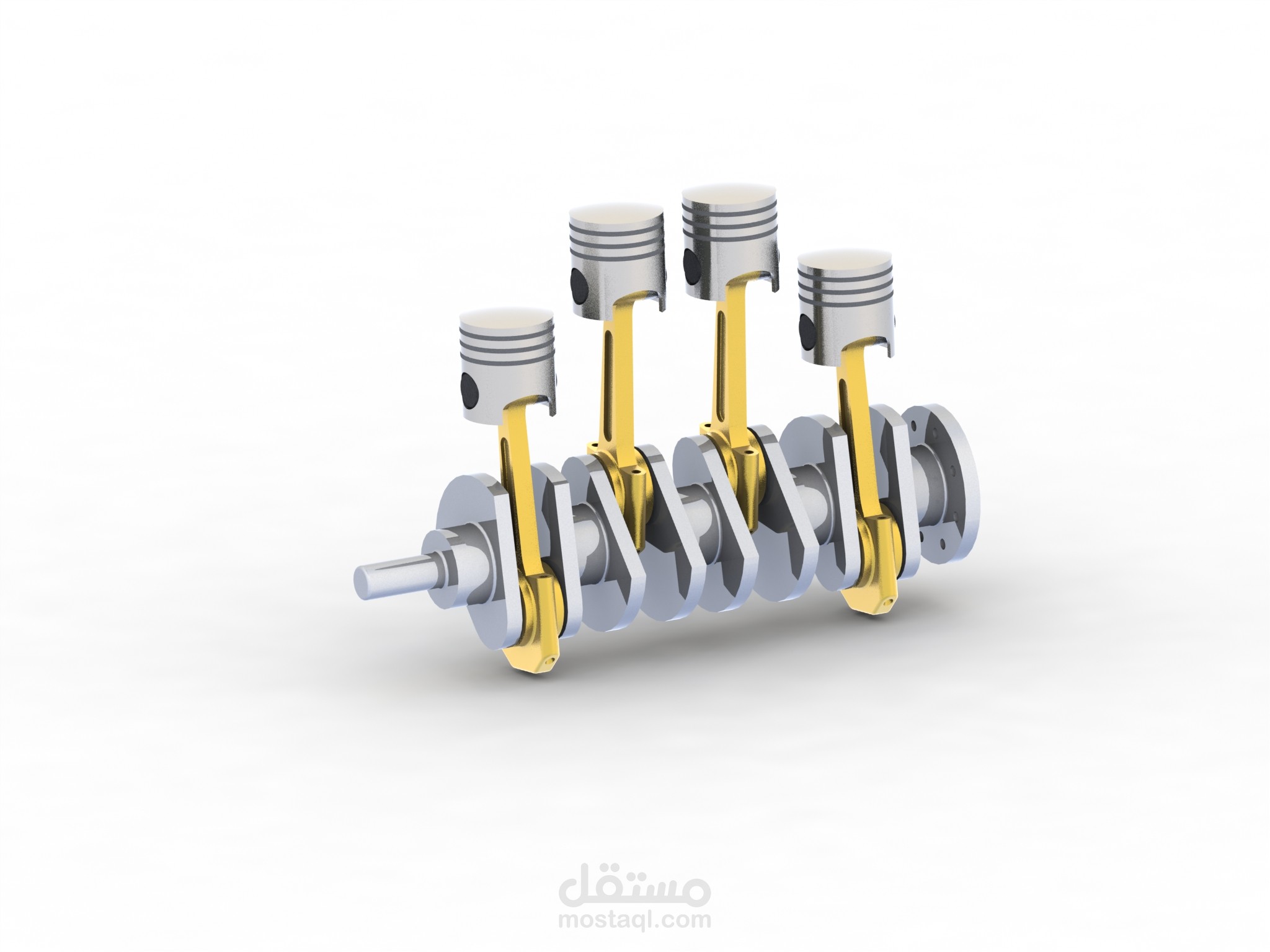 HIGH-PRECISION 4-CYLINDER CRANKSHAFT