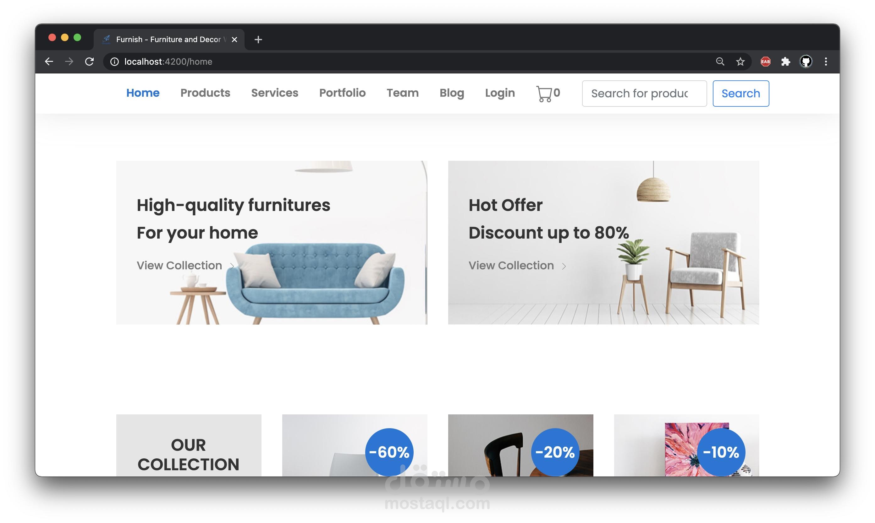 تطوير متجر إلكتروني كامل | E-commerce | Angular + Node.js +