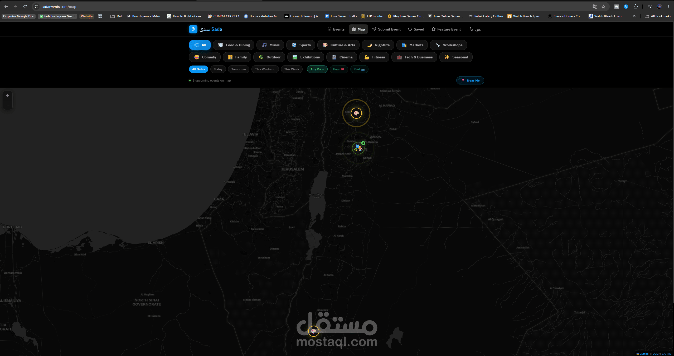Sada — منصة اكتشاف فعاليات ثنائية اللغة https://sadaevents.com