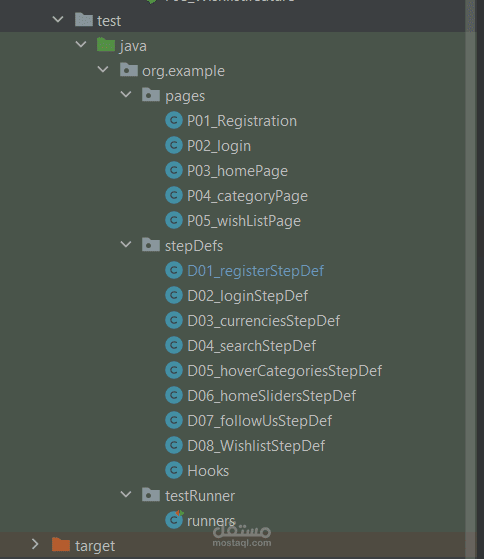 اختبار موقع تجارة الكترونية