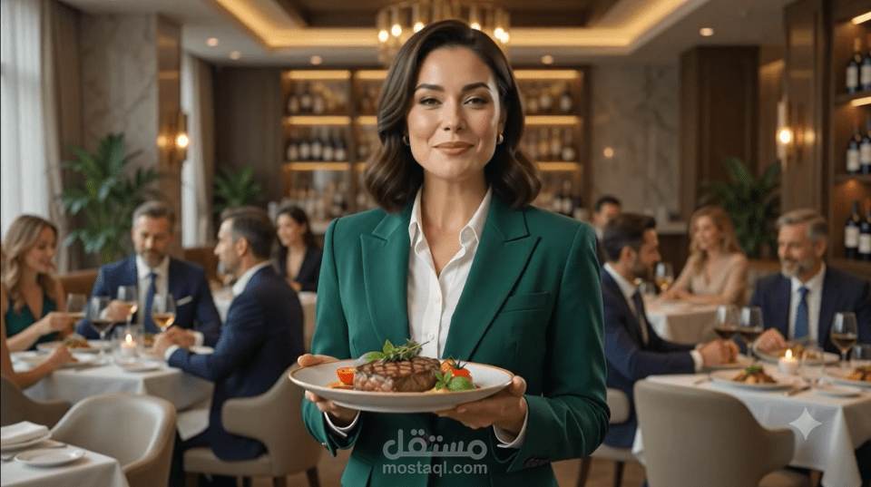 لقد نفذت صناعة فيديو بالذكاء الاصطناعى اعلان لمطعم فاخر