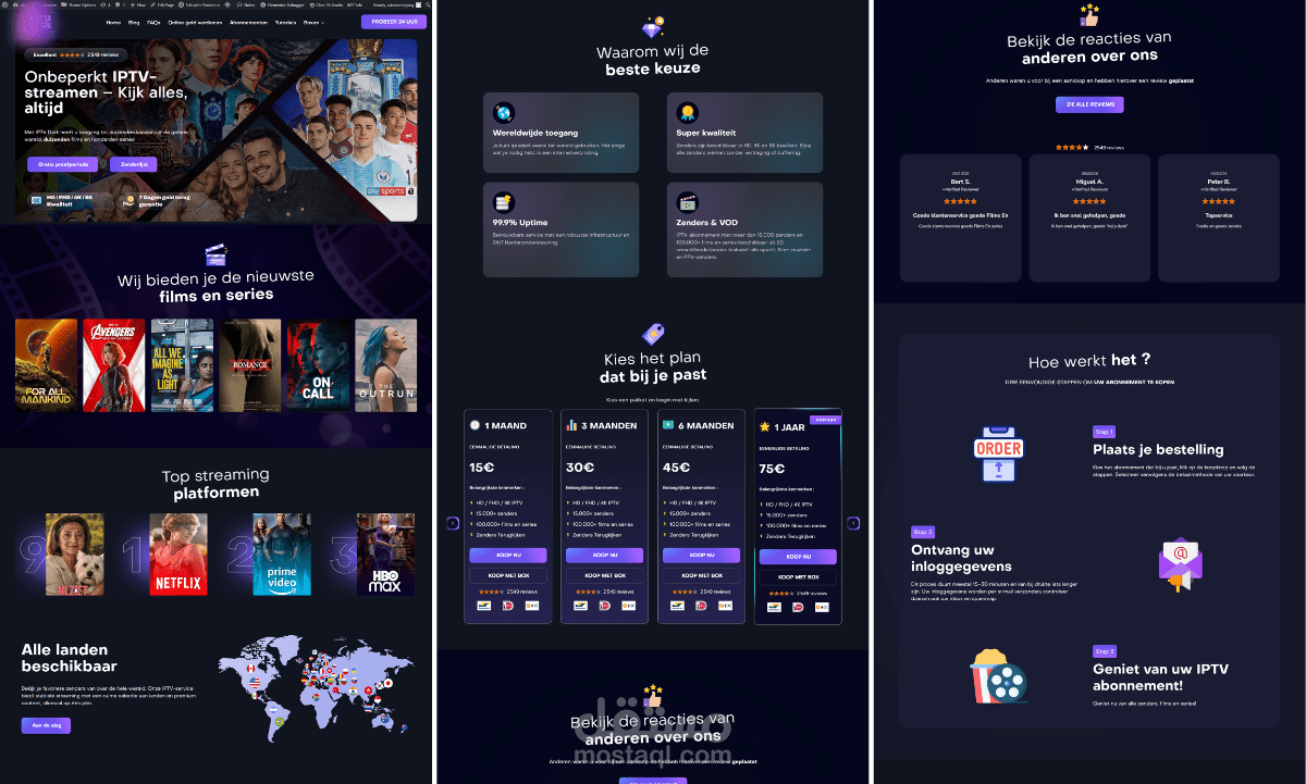 iptv wordpress website