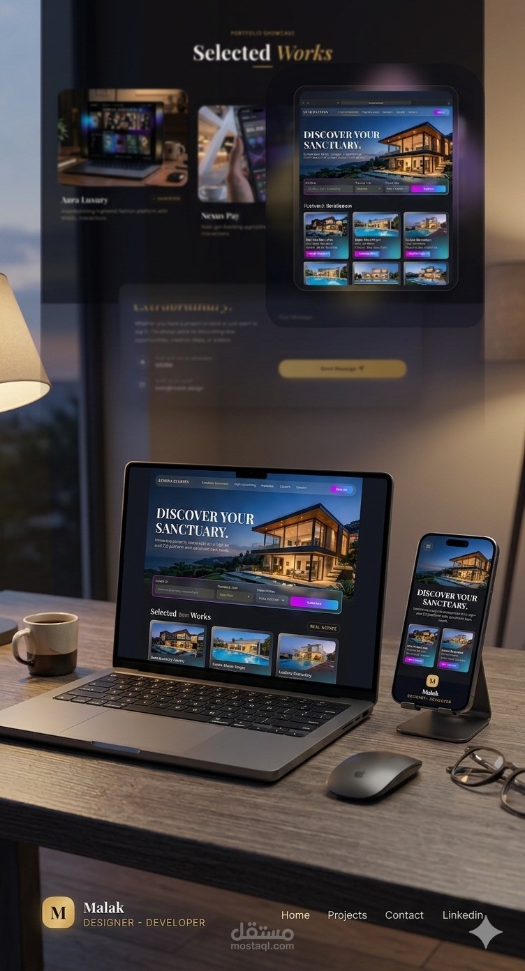 Agency website/Interactive Portfolio & Luxury Showcase Website