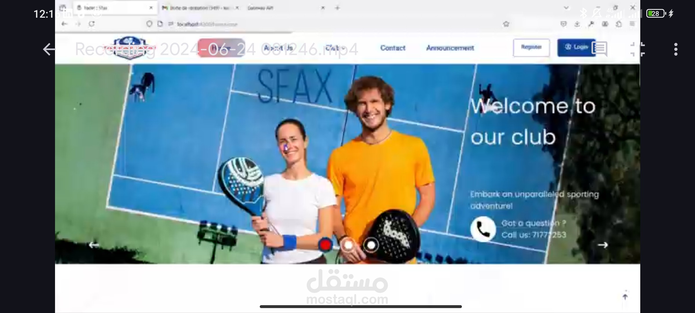 Padel Court Reservation Platform
