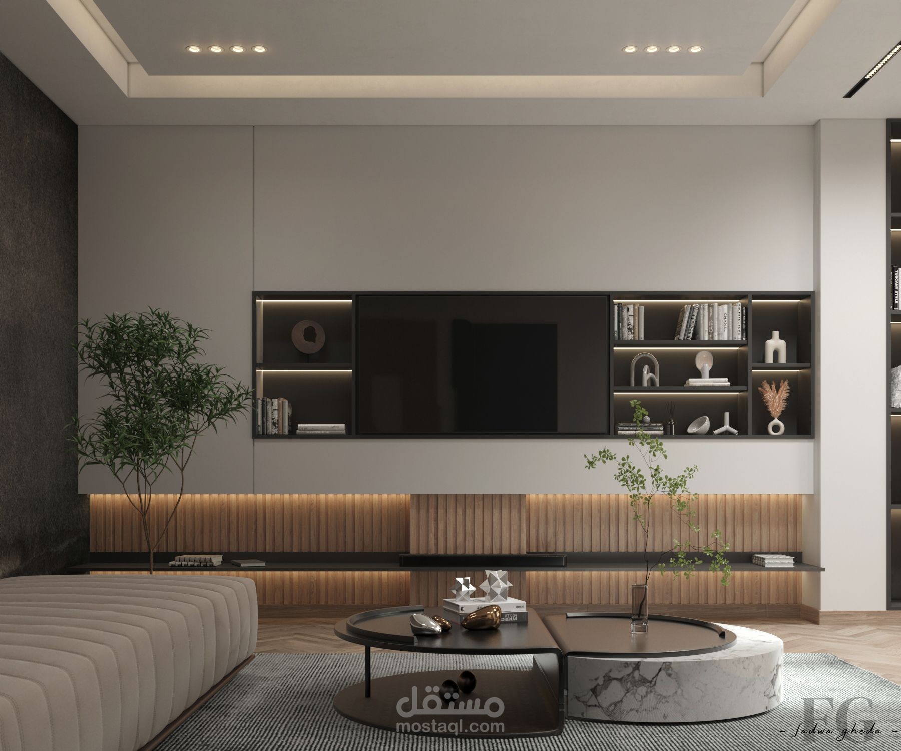 Living Area with Study Corner