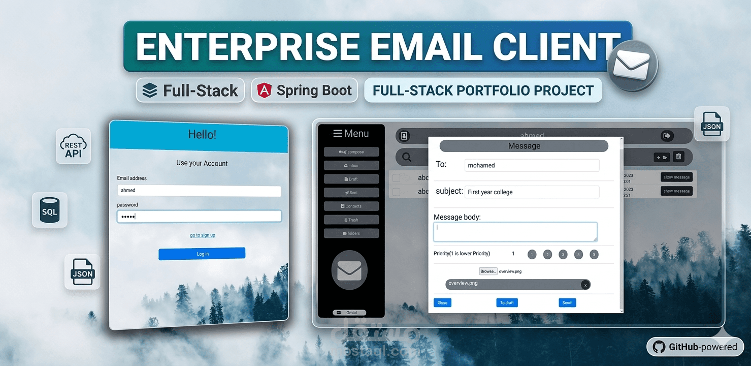تطبيق لإدارة البريد الإلكتروني  (Email Client Application)