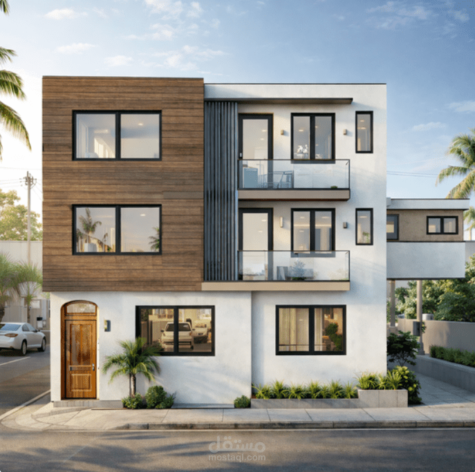تصميم سكني حديث بلمسات معمارية عصرية ومبتكرة