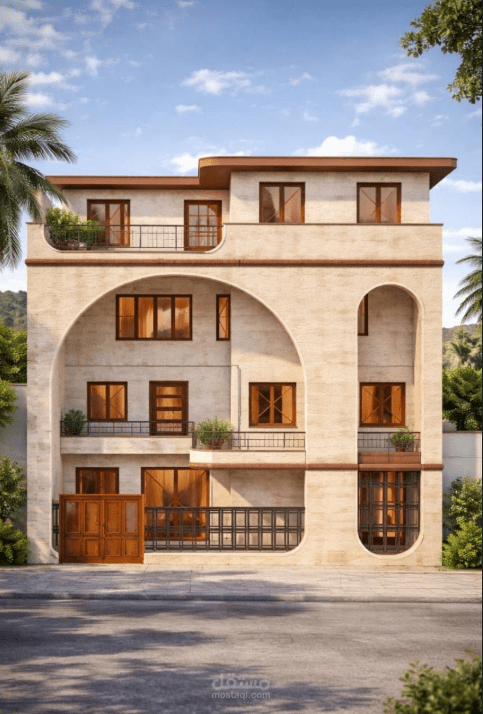 تصميم معماري عصري يعكس البساطة والفخامة في آن واحد