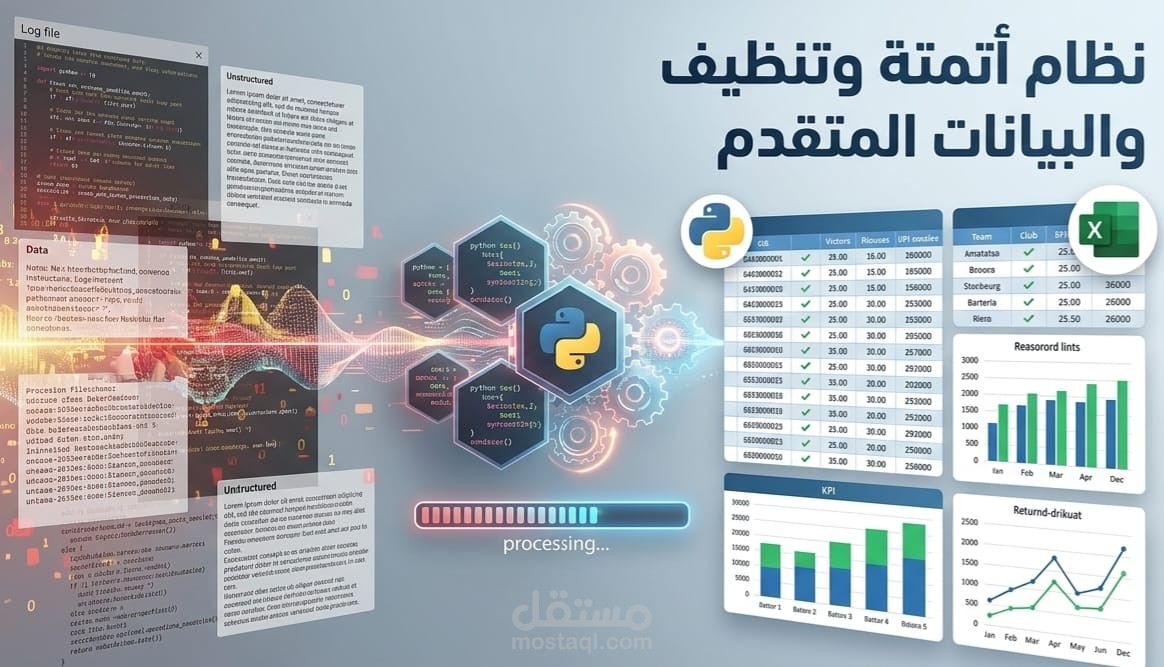 أتمتة وتنظيف البيانات: حلول احترافية بـ Python