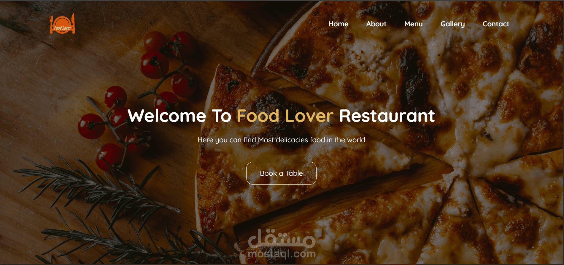 Responsive Restaurant Website Design