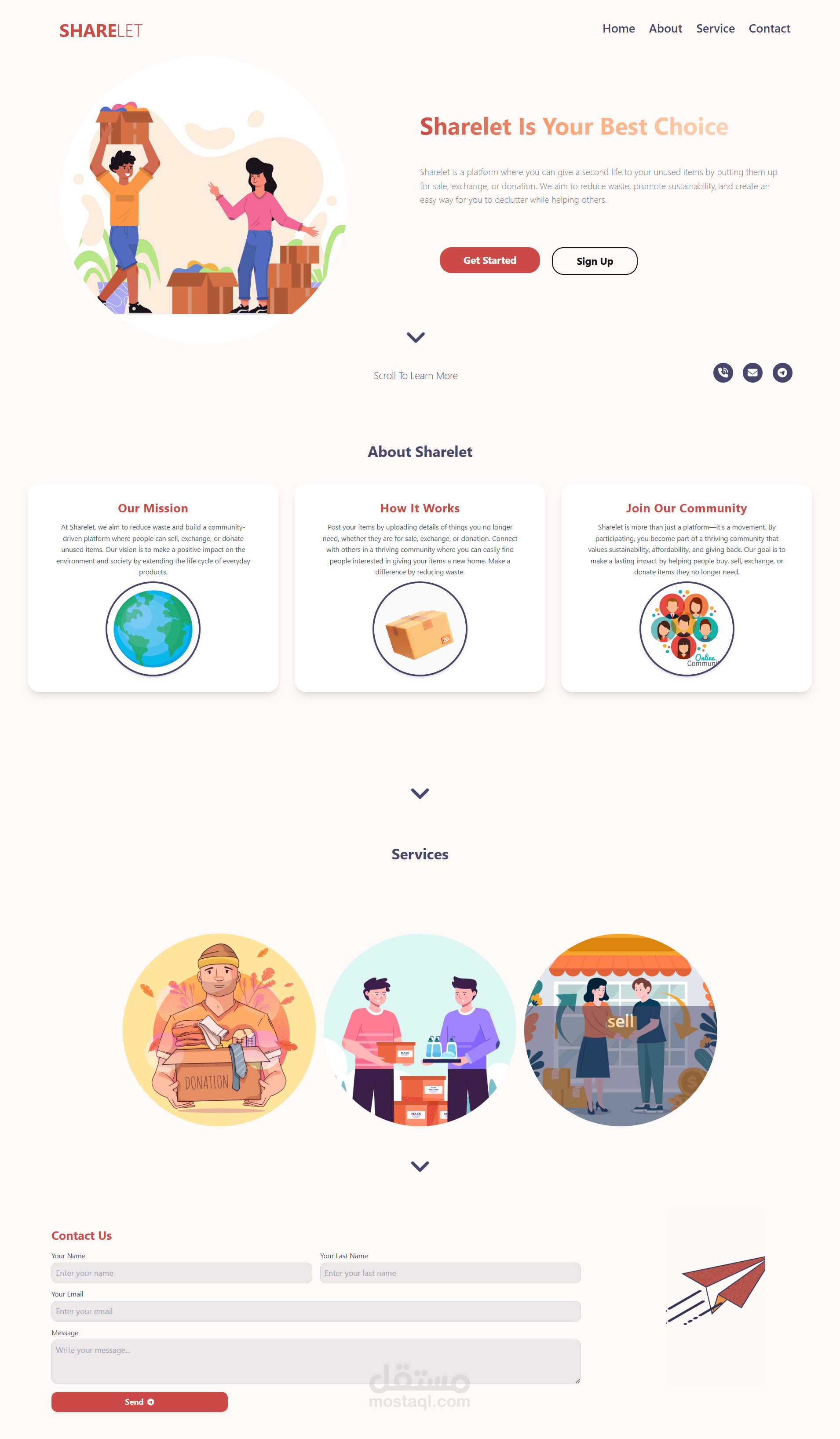 A Community Donation & Volunteering Website