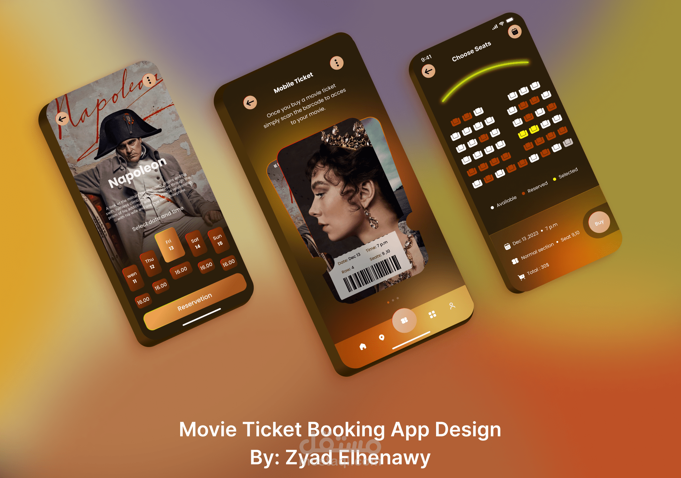 Movie Ticket Booking App Design