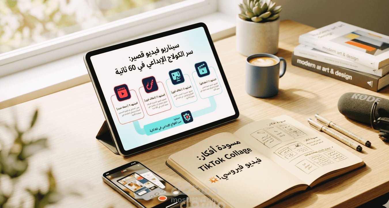 سيناريو فيديو تيك توك وريلز: سر صناعة الكولاج الإبداعي في 60 ثانية