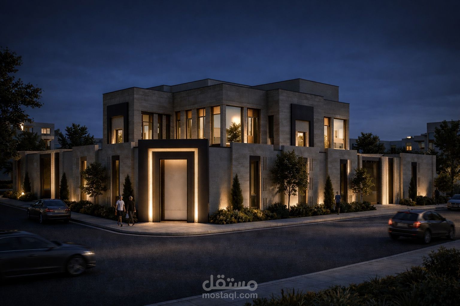 تصميم مخططات الالكتروميكانيكال MEP لفيلا فى السعودية