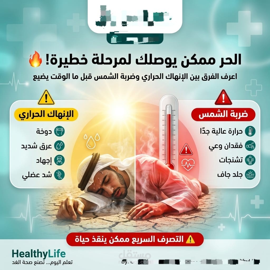 تصميم محتوى طبي توعوي للسوشيال ميديا
