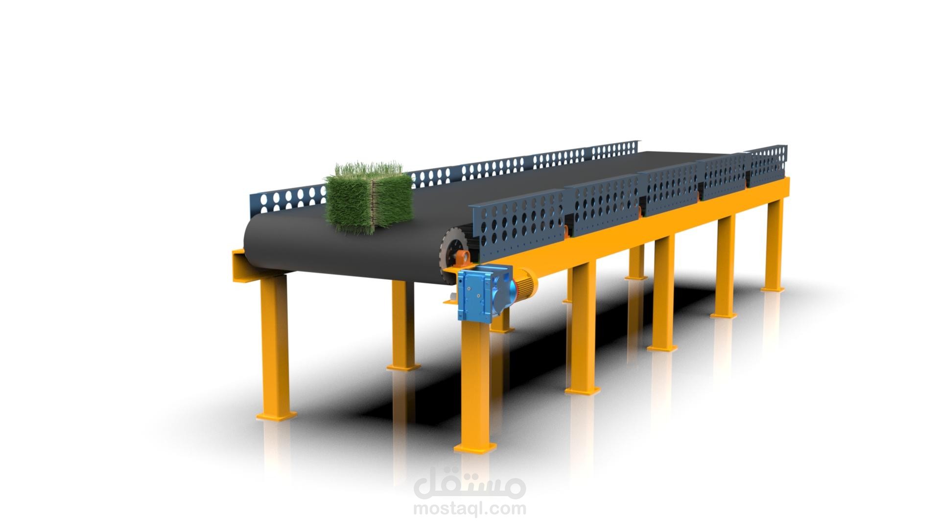 تصميم conveyor باستخدام برنامج Solidworks