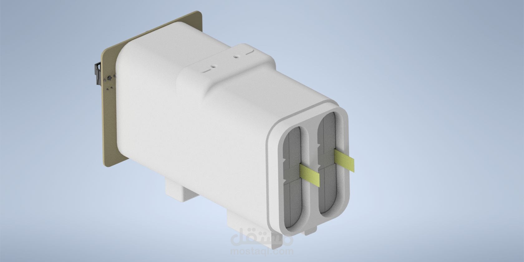 حاوية بطاريات مطبوعة بتقنية الطباعة ثلاثية الأبعاد (3D-Printed Battery Enclosure)