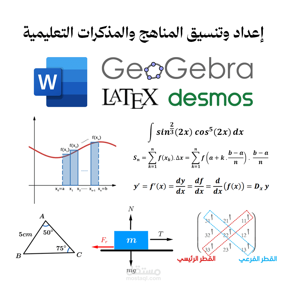 إعداد وتنسيق مناهج ومذكرات تعليمية