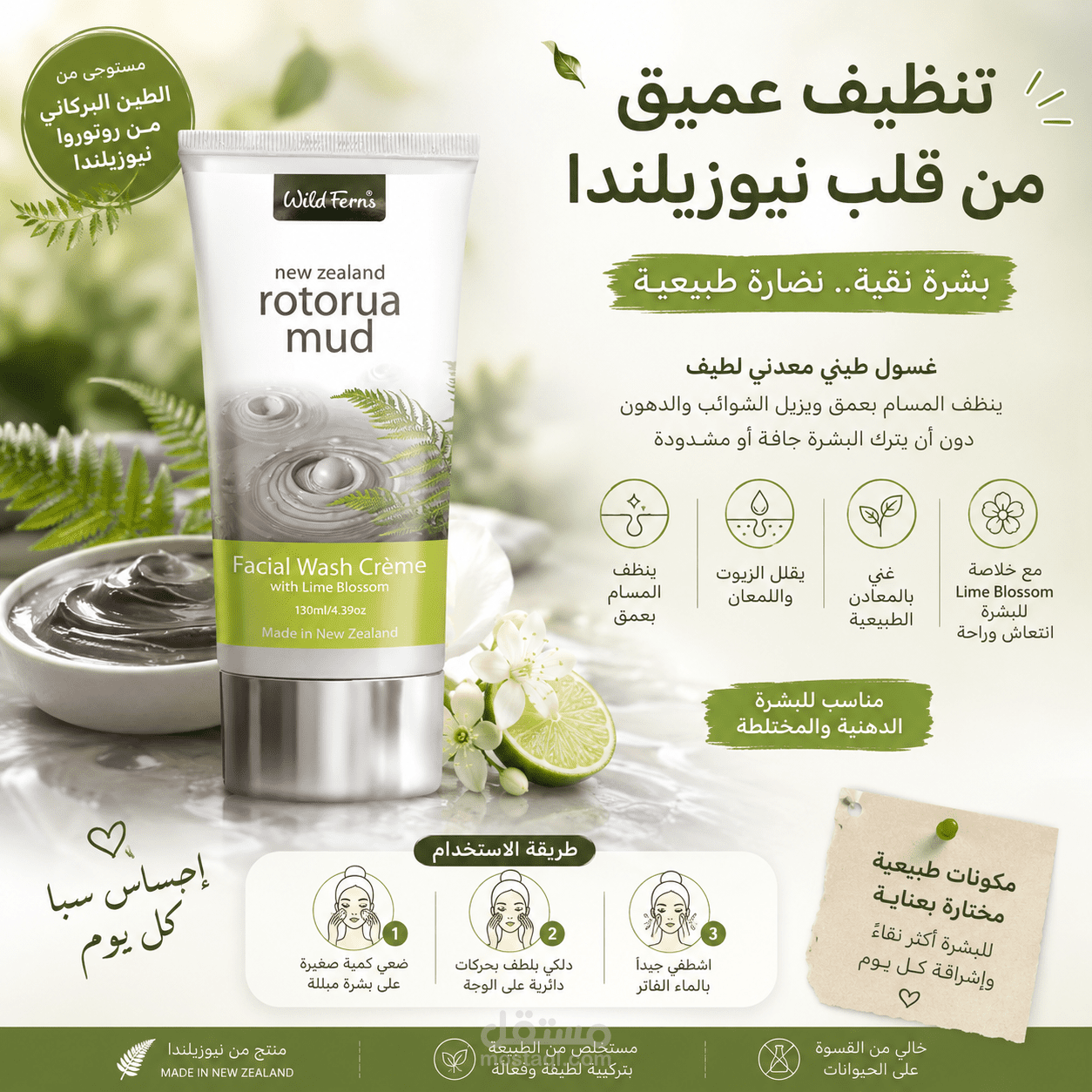 تصميم إعلان منتج تجميل احترافي