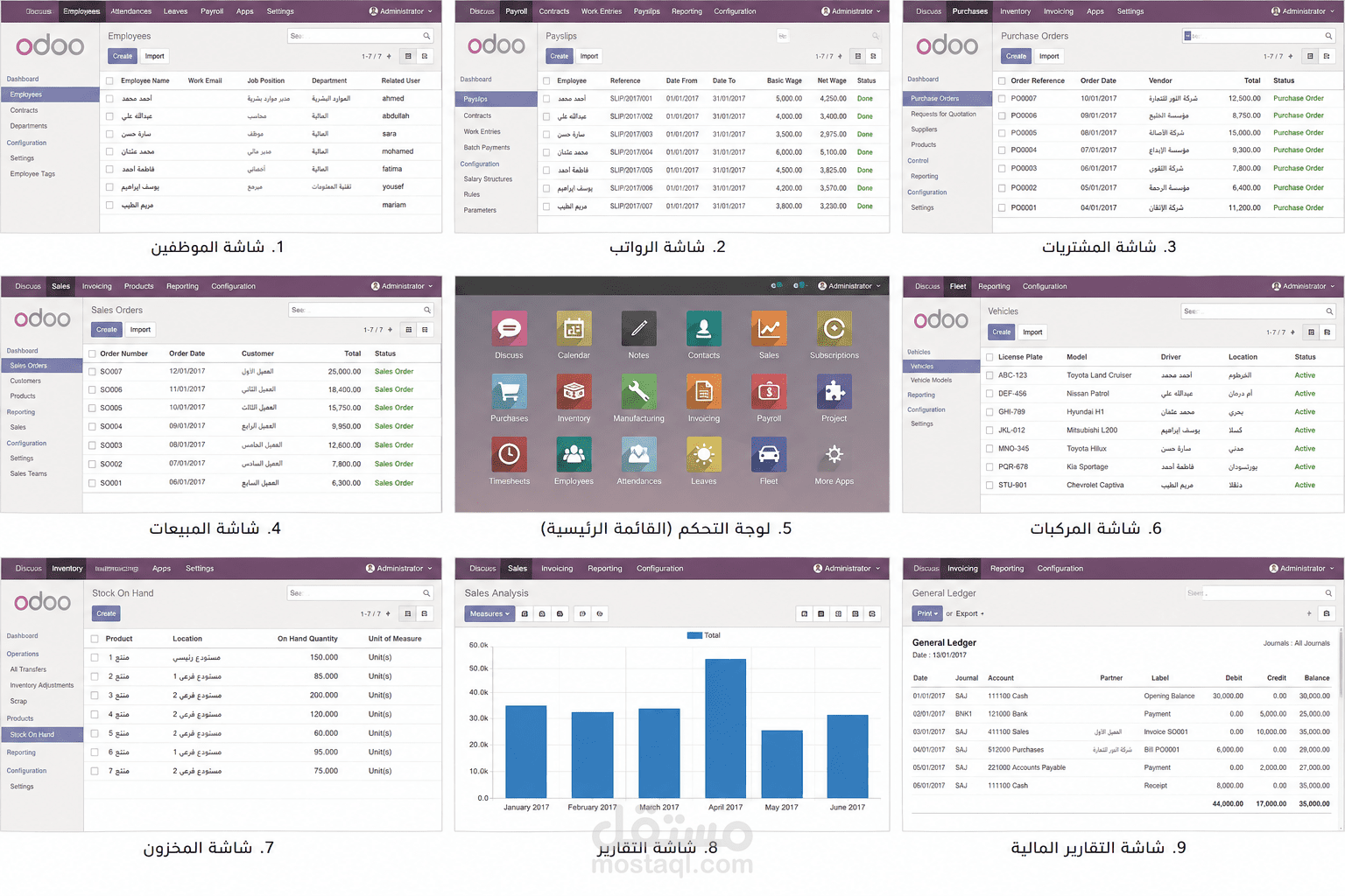 تنفيذ وتطبيق نظام Odoo ERP لمؤسسة حكومية متعددة الإدارات