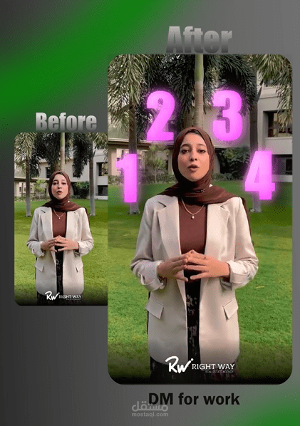 مونتاج فيديو عقاري قبل وبعد