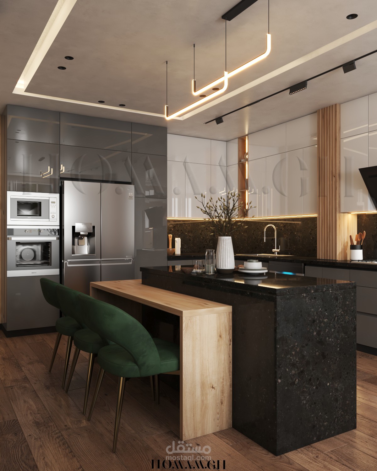 Luxury Modern Kitchen Visualization