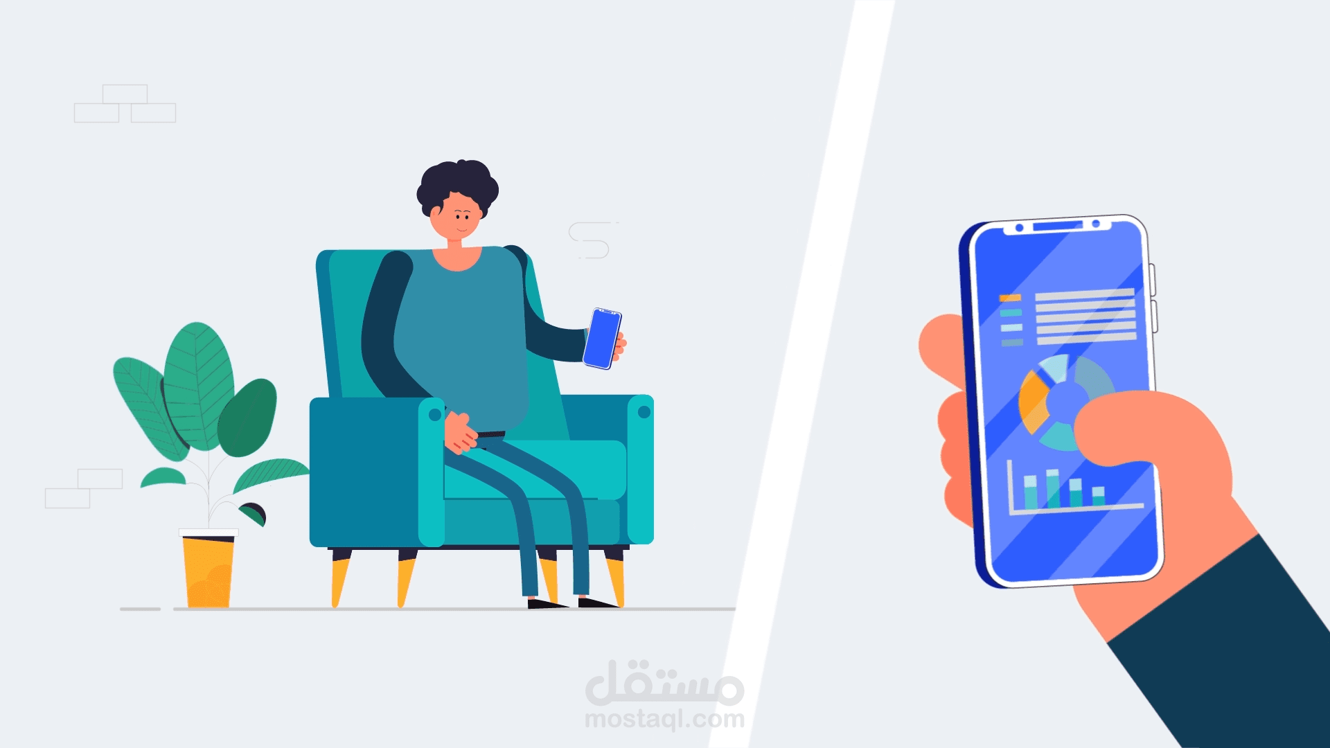 موشن جرافيك لموقع مستقل