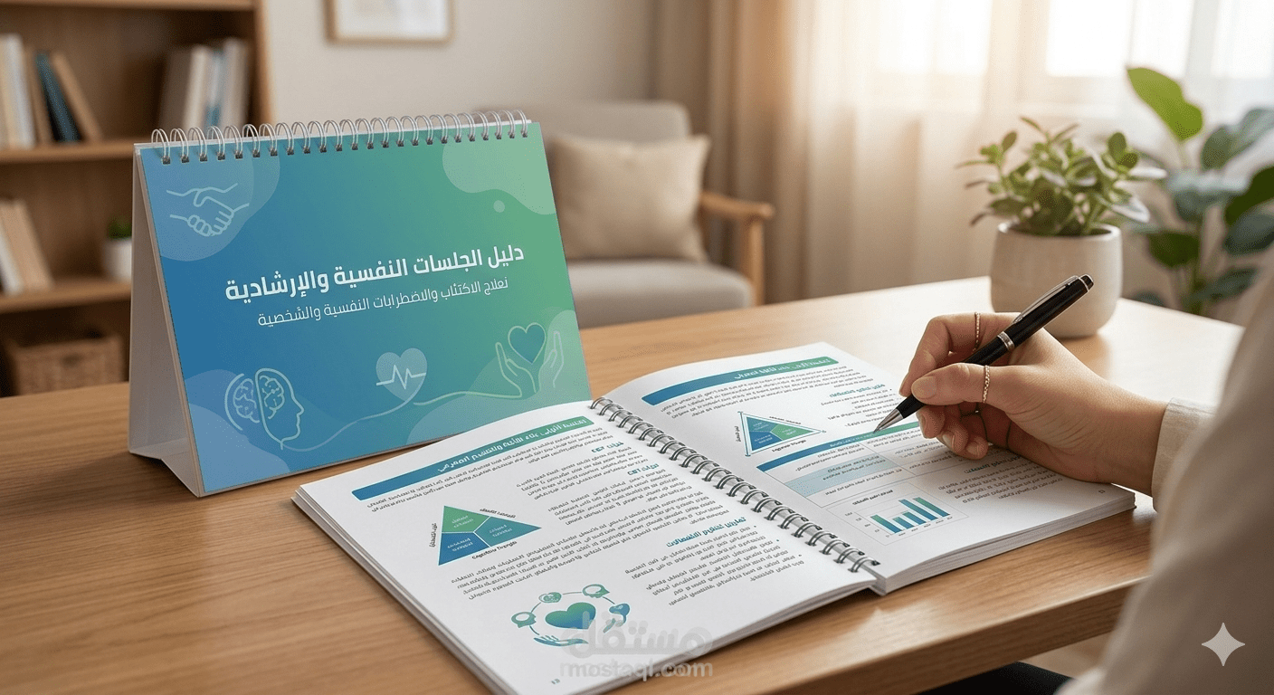 دليل الجلسات النفسية والإرشادية لعلاج الاكتئاب والاضطرابات النفسية والشخصية
