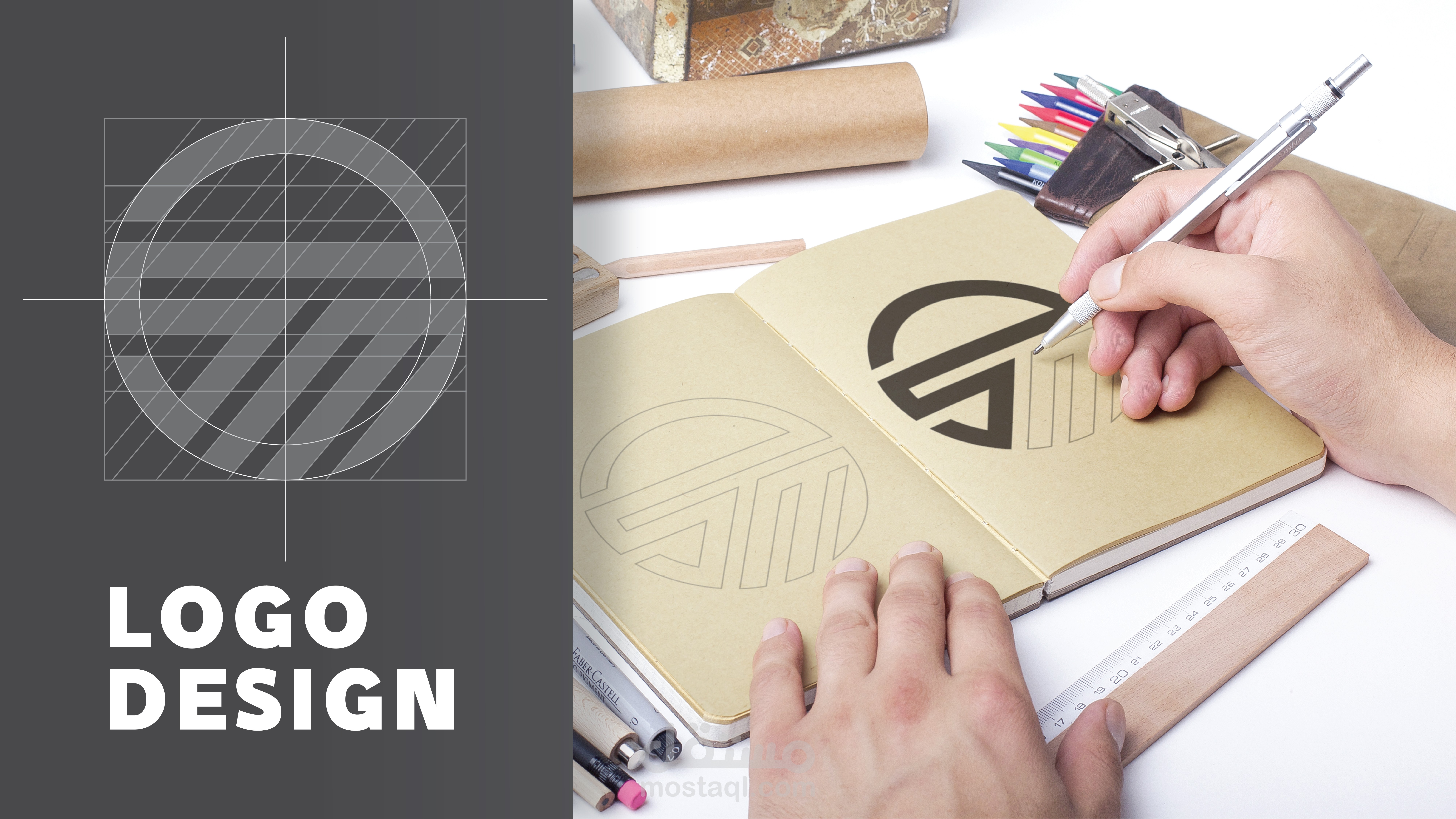تصميم شعار خاص بي ( Creative logo - SaadMayou ) | مستقل