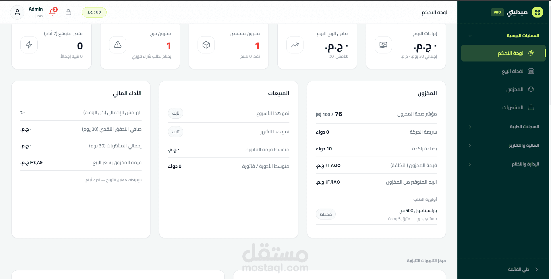 نظام إدارة صيدلية متكامل