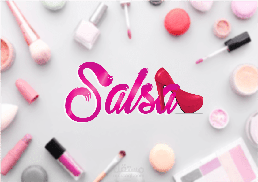 براند جديد من تصميمي لمشروع بيع أحذية نسائية  ومنتجات تجميل : )