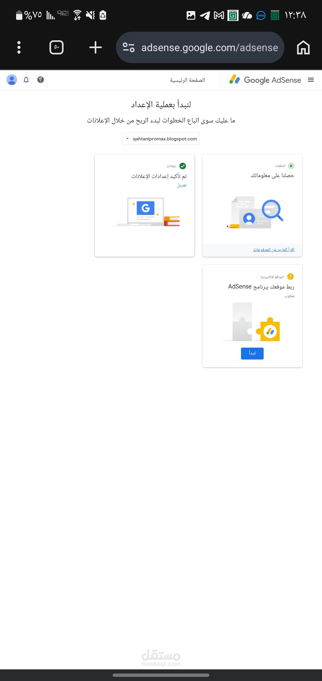 تطوير وتهيئة المواقع الرقمية لتحقيق الأرباح عبر حسابات جوجل أدسنس (Google AdSense