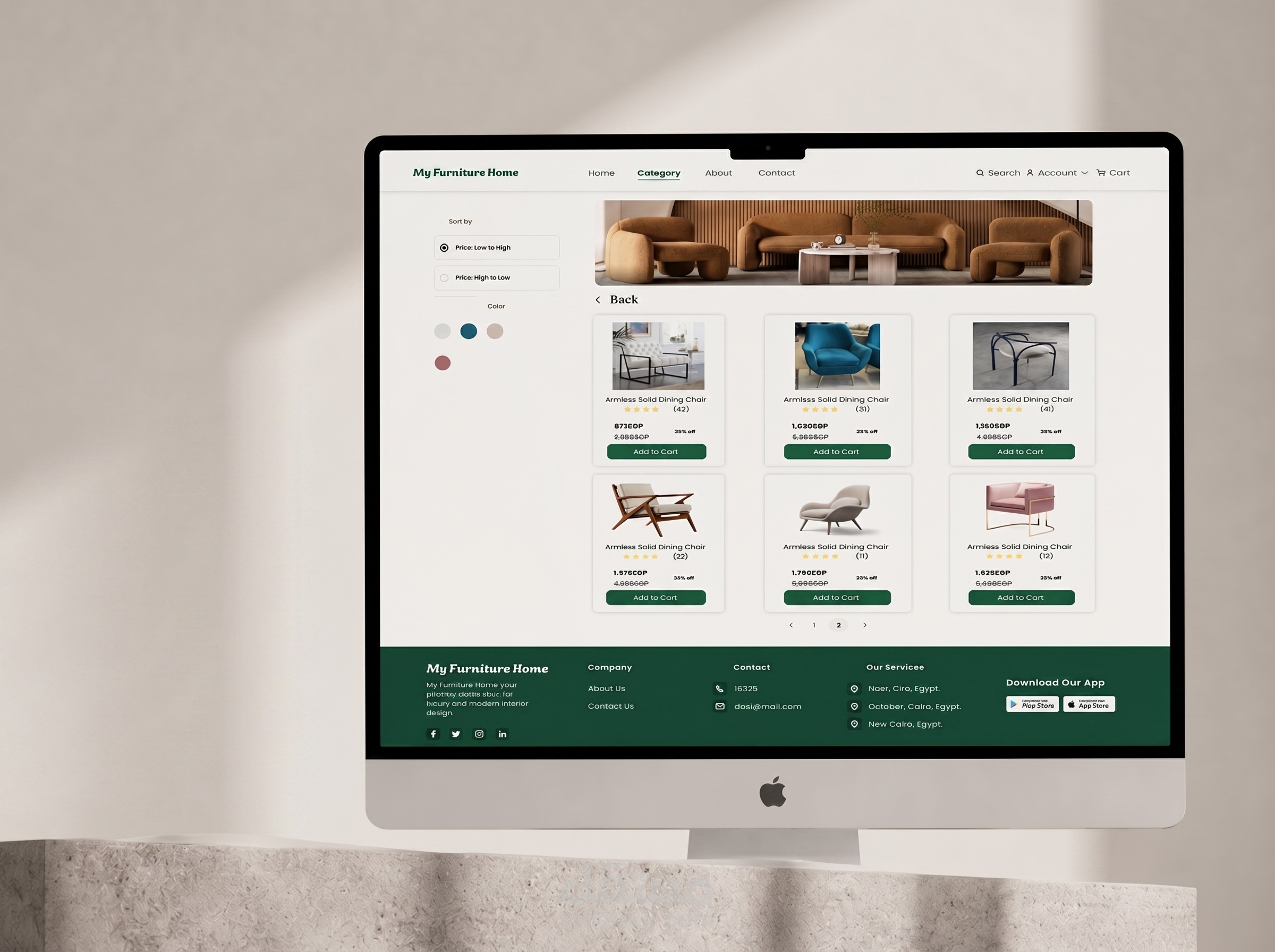 تصميم واجهات متجر إلكتروني احترافي (UI/UX) باستخدام Figma