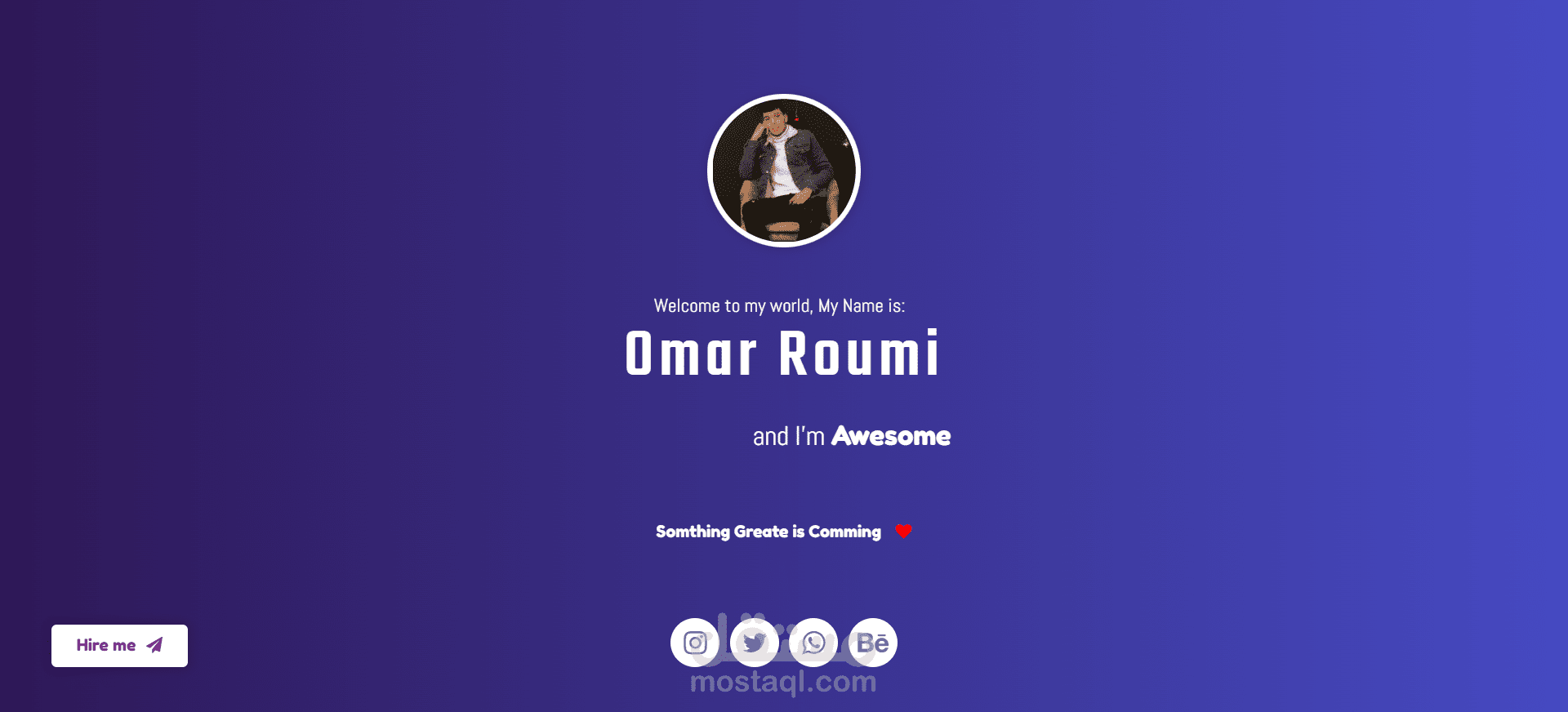 تصميم وتطوير صفحة هبوط شخصية (Personal Landing Page)