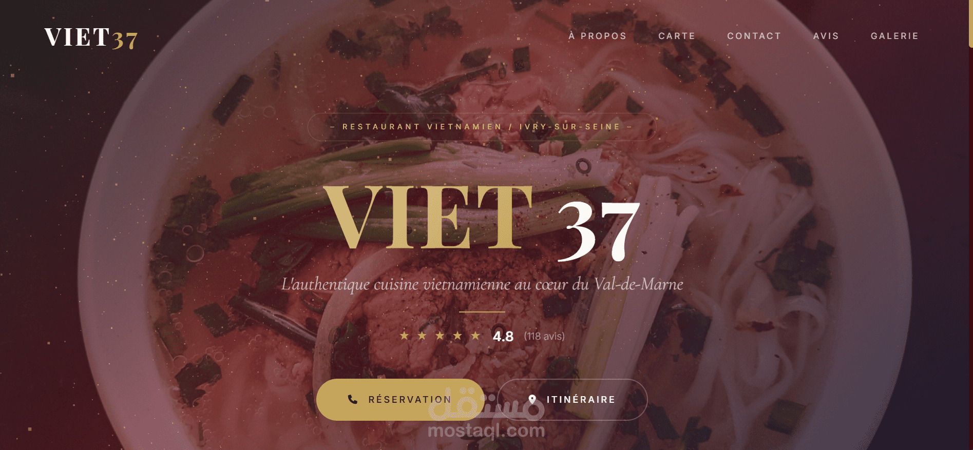 Front-end لrestaurant