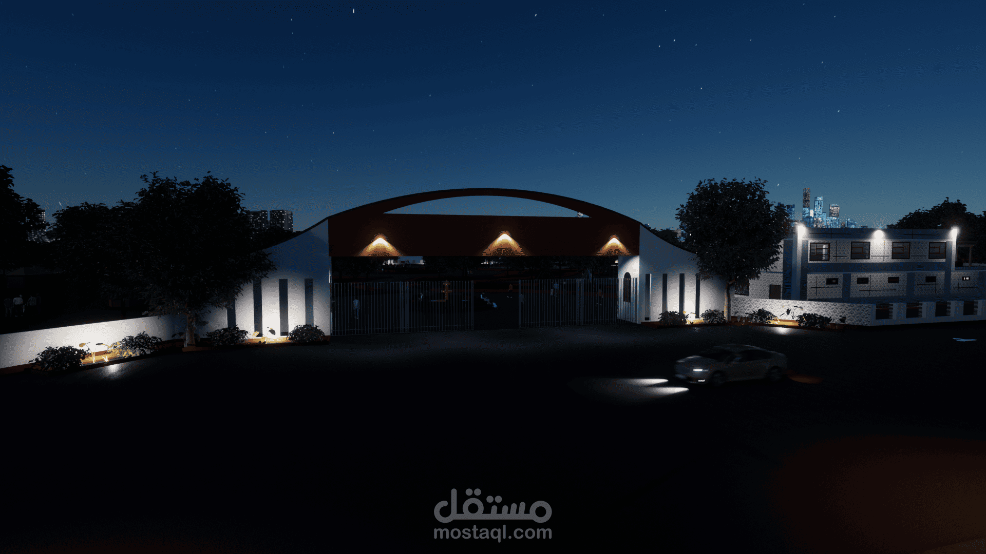 Revit, Twinmotion, تصميم معماري, إظهار معماري, تصميم فراغات خارجية