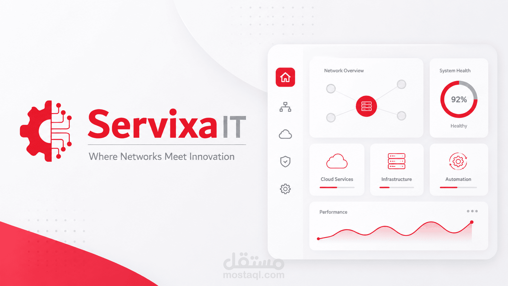 Servixa - موقع تعريفي لشركة خدمات تقنية