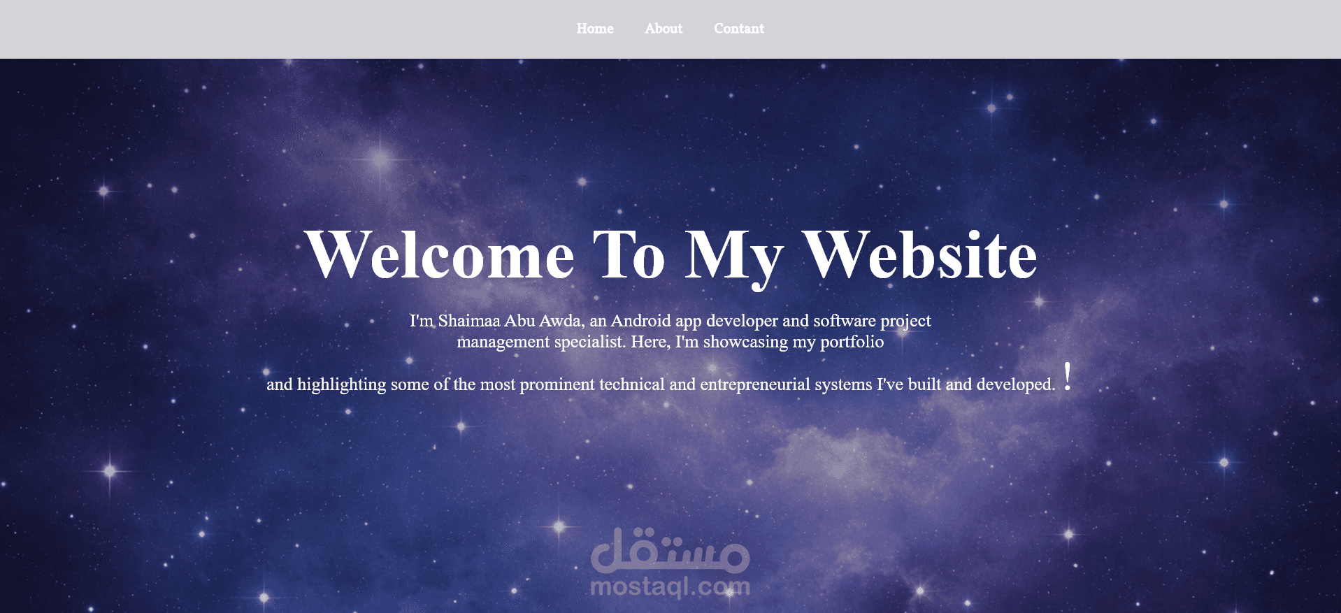 تصميم وبناء الموقع الشخصي المتكامل (Professional Portfolio Web)