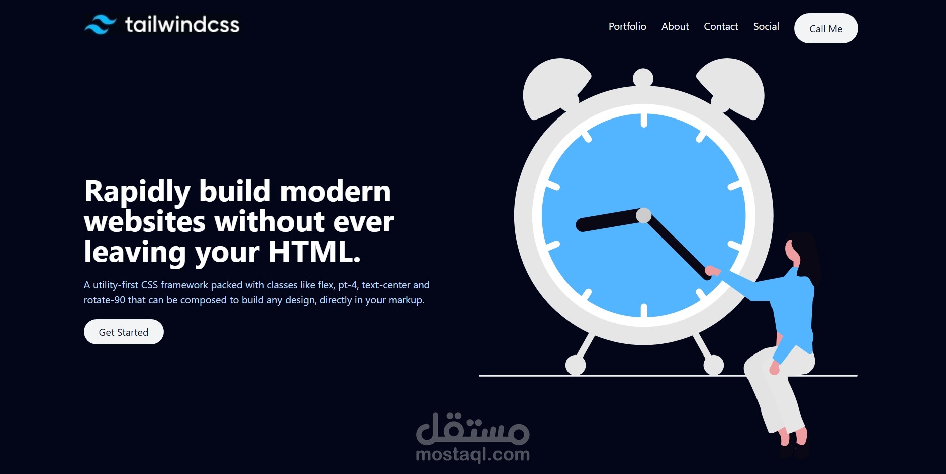 تصميم موقع ويب عصري باستخدام Tailwind CSS