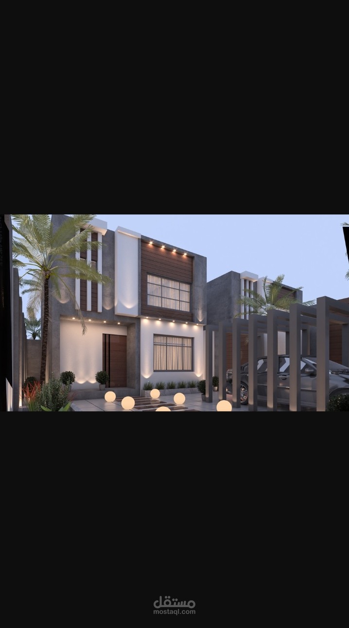تصميم خارجي واجهة فيلا