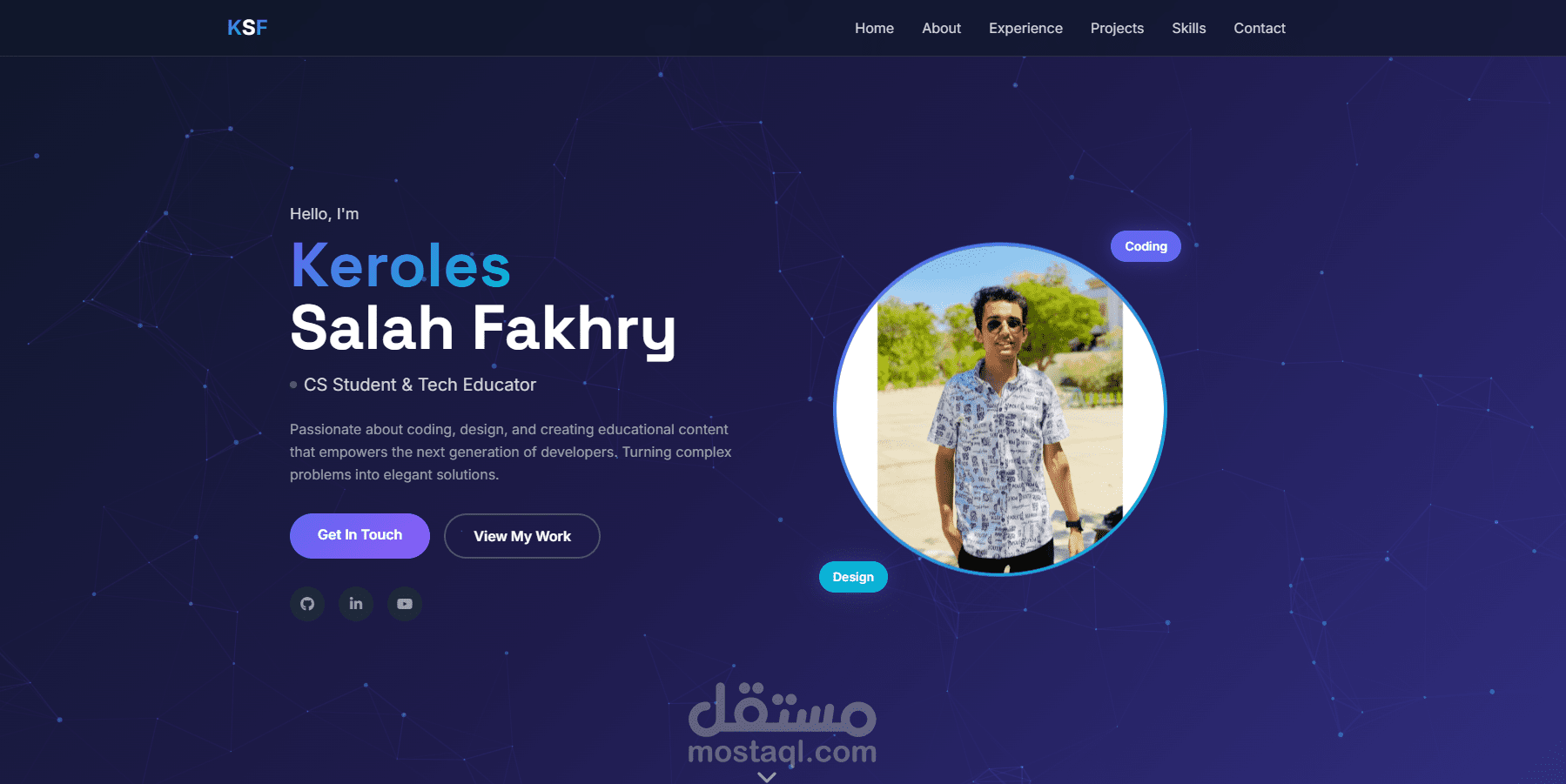 Portfolio Website — موقع شخصي احترافي