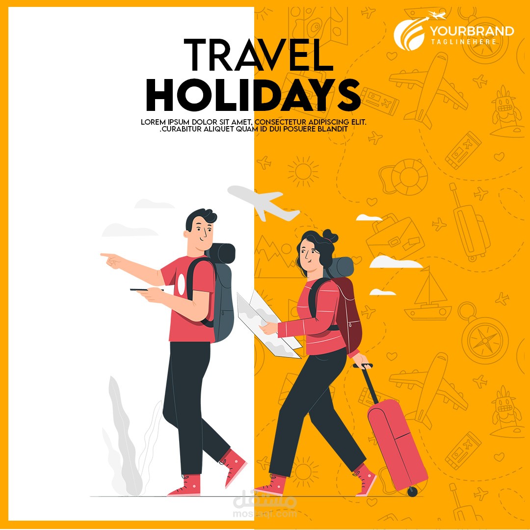 تصميم بوست انستجرام سياحي