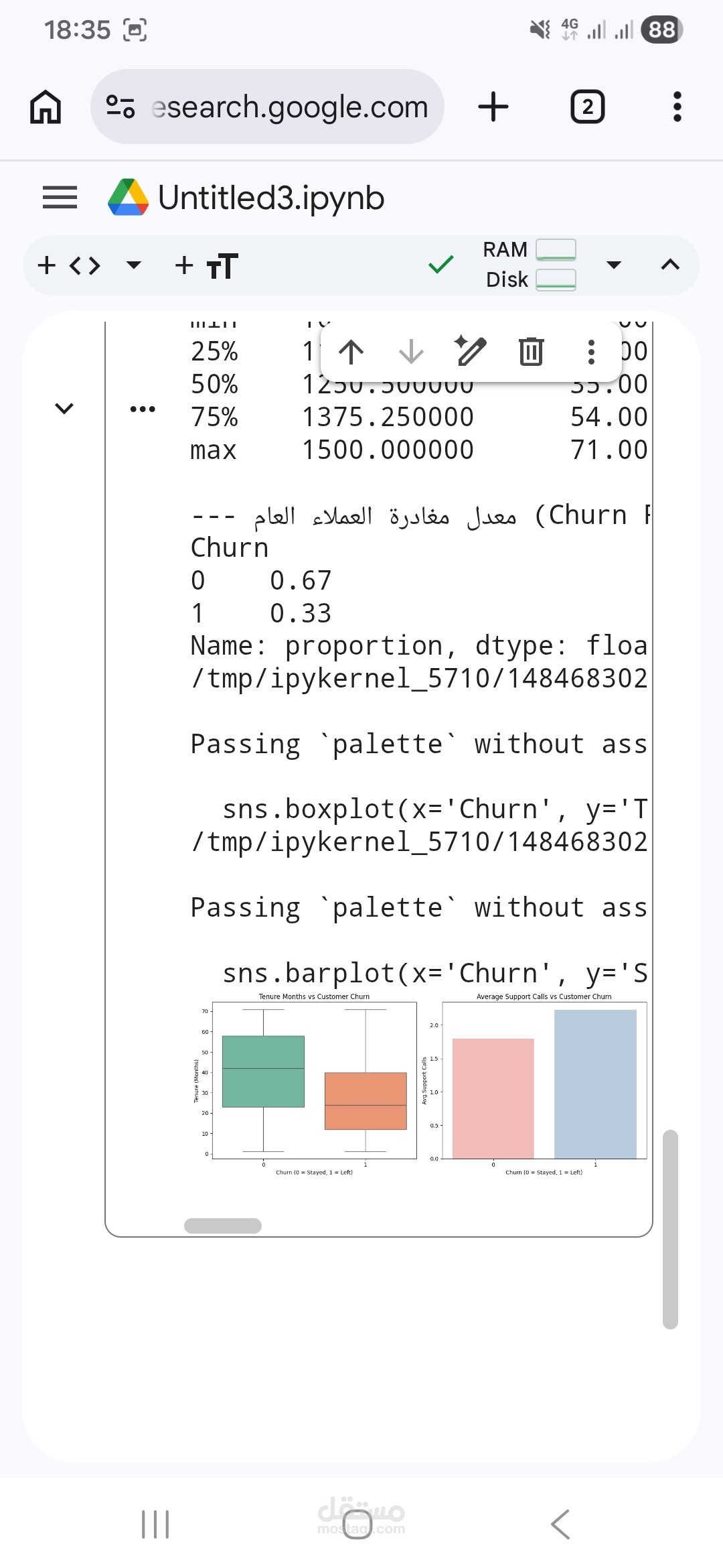 تحليل البيانات التنبؤي وسلوك العملاء باستخدام Python وGoogle Colab