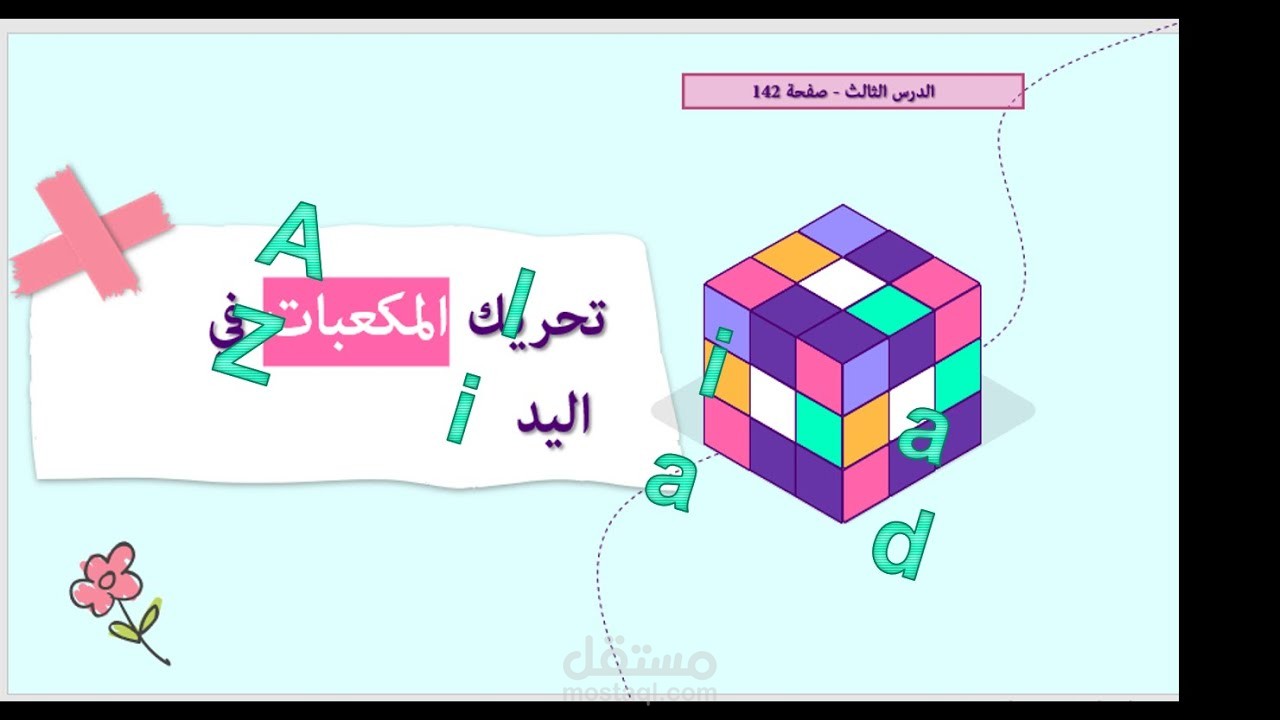 عرض تقديمي عن المكعب