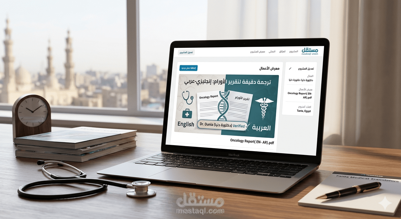 ترجمة تقرير طبي سريري (Oncology Report) | دقة طبية وضمان سريري