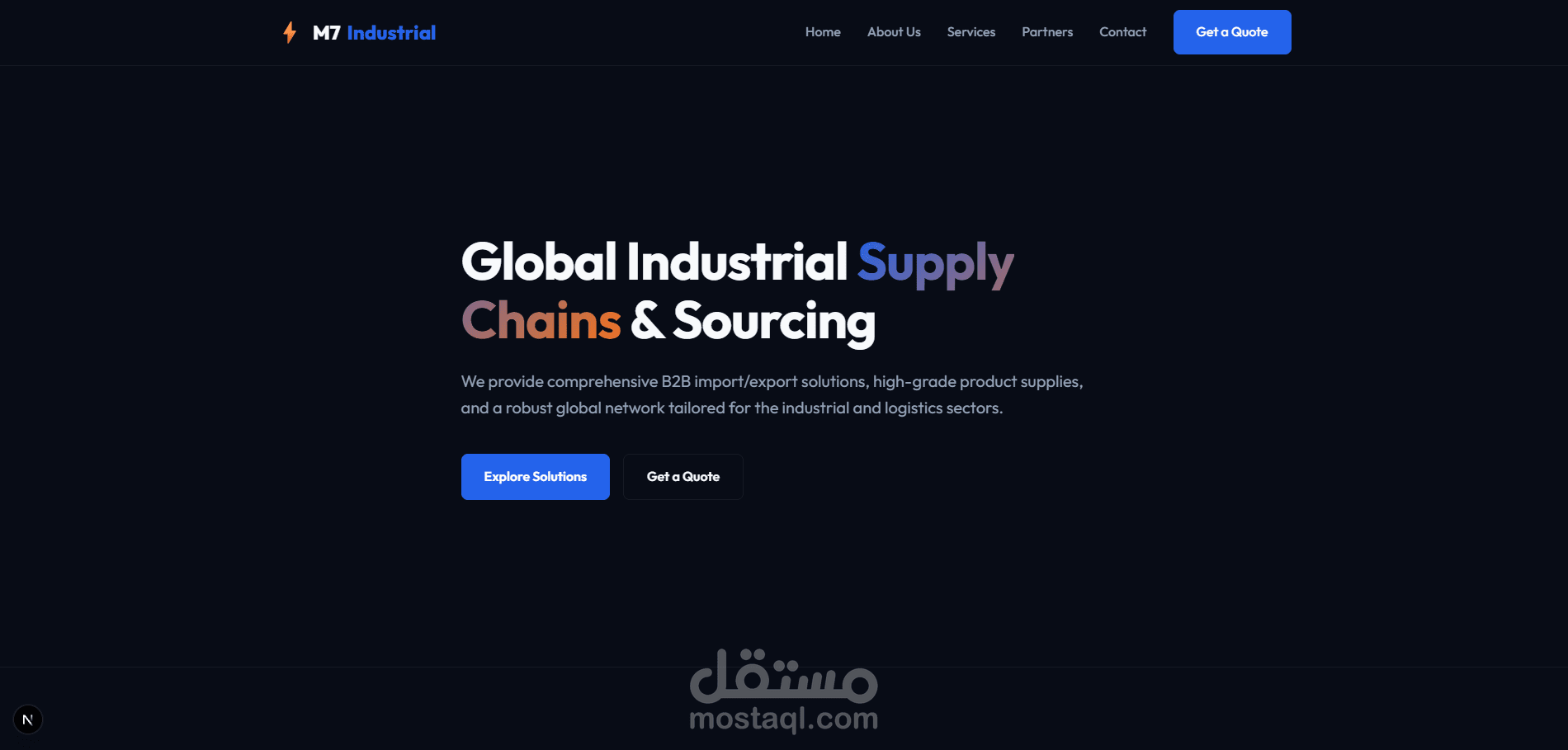 تصميم وبرمجة موقع تعريفي (صفحة هبوط) احترافي للشركات والمؤسسات