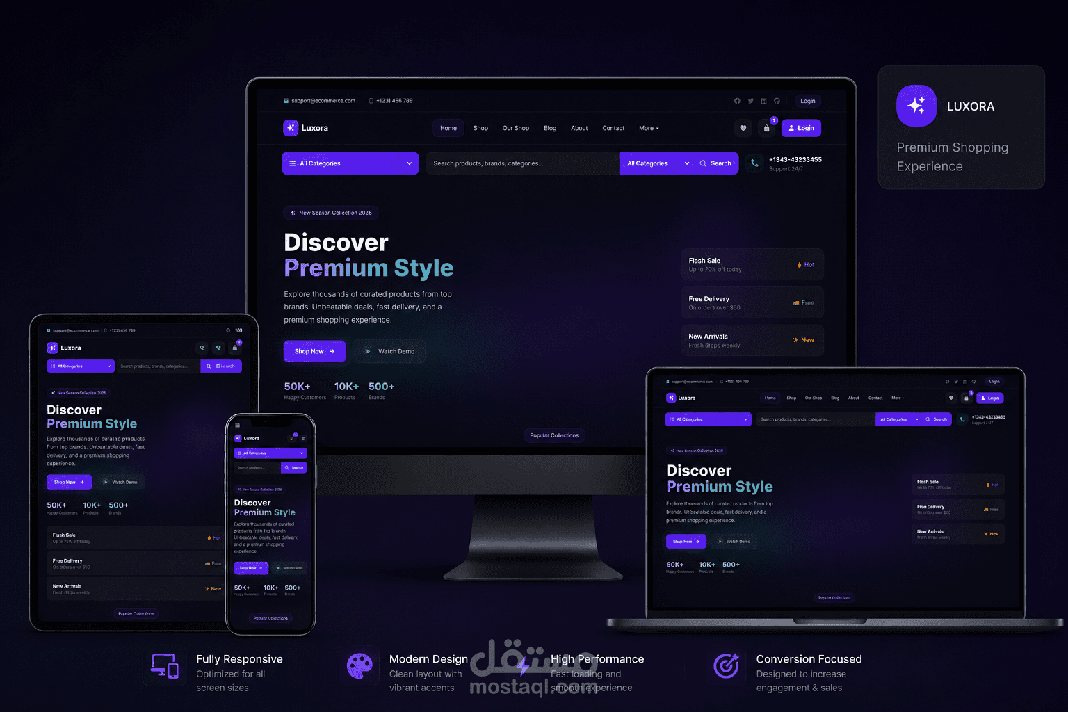Luxora multi vendor ecomerce