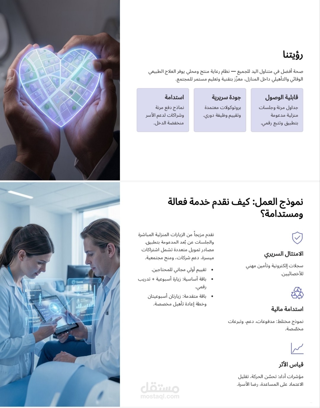 تصميم فكره مبتكره لمشروع علاج طبيعي وكيفيه انتشاره علي مستوي المكان وادارته