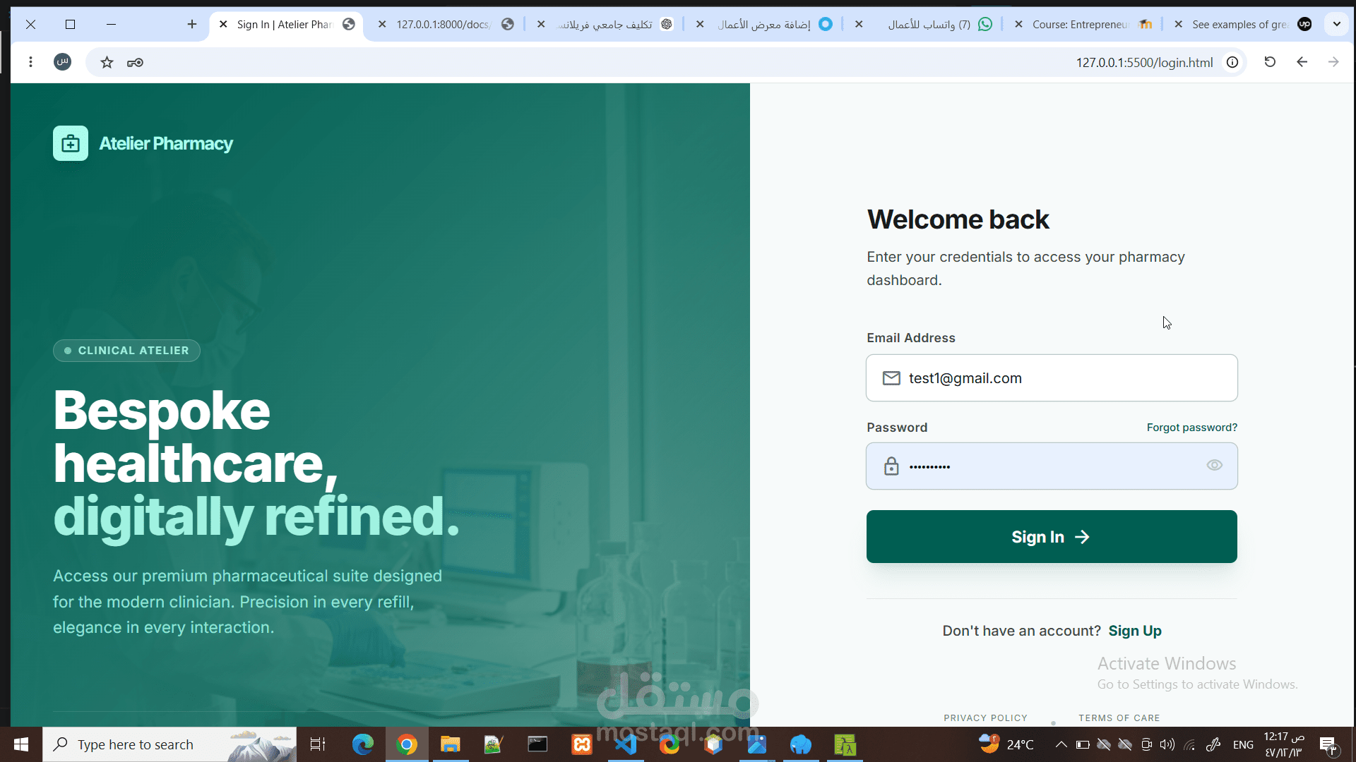 Pharmacy Management Website