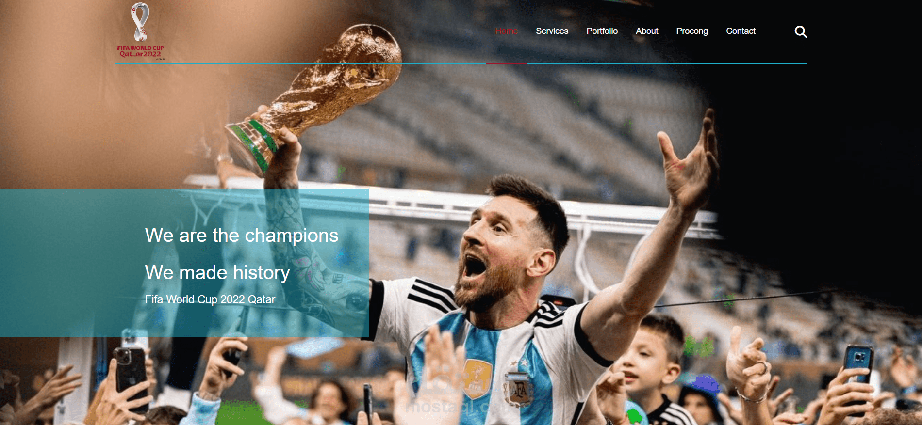 موقع لعرض فعاليات كاس العالم
